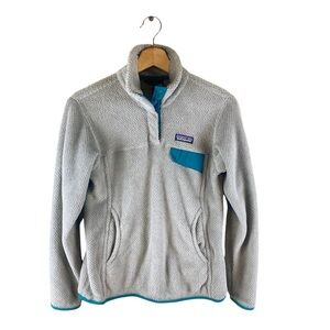 Patagonia Womens Snap -T Fleece Sz Small SYNCHILLA Polartec. Gray